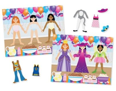 Melissa & Doug samolepky opakovaně použitelné s podložkou Oblékání
