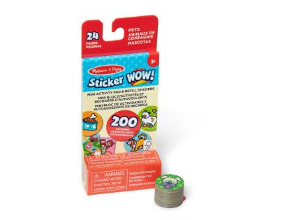 Melissa & Doug sticker wow náplně samolepek zvířátka