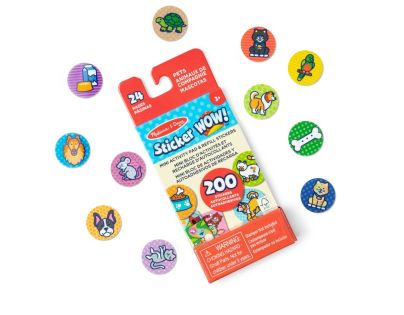 Melissa & Doug sticker wow náplně samolepek zvířátka