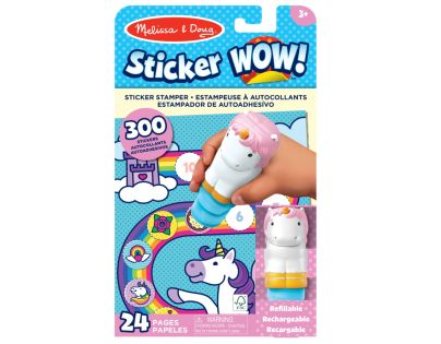 Melissa & Doug sticker wow samolepky jednorožci