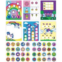 Melissa & Doug sticker wow samolepky jednorožci 3