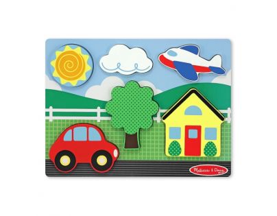 Melissa & Doug Vkládačka dřevěná - letadlo