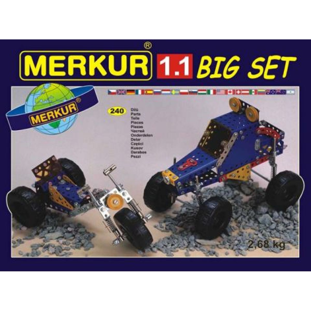 Stavebnice Merkur M 1.1 Stavebnice terénních vozidel