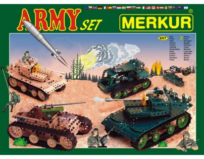 Stavebnice Merkur Army set