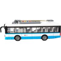 Městský trolejbus na setrvačník s osvětlením a zvukem - modrý 2