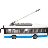 Městský trolejbus na setrvačník s osvětlením a zvukem - modrý 3