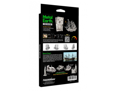 Metal Earth 3D Puzzle Black Pearl 50 dílků
