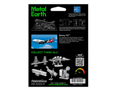 Metal Earth 3D Boeing 747 12 dílků