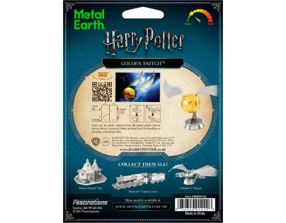 Metal Earth 3D Puzzle Harry Potter Zlatonka 12 dílků