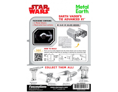 Metal Earth Star Wars Darth Vaders Starfighter