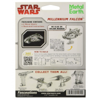 Metal Earth 3D Puzzle Star Wars Millennium Falcon 50 dílků 4