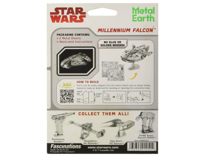 Metal Earth 3D Puzzle Star Wars Millennium Falcon 50 dílků