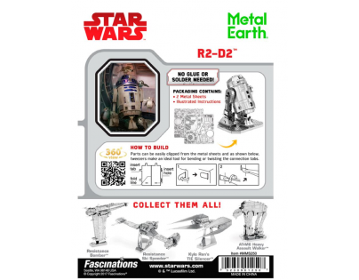 Metal Earth 3D Puzzle Star Wars R2-D2 46 dílků