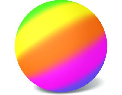 Míč Fluo tříbarevný 23 cm