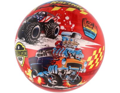 Míč Super cars monster truck nafouknutý 23 cm v síťce