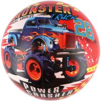 Míč Super cars monster truck nafouknutý 23 cm v síťce 2
