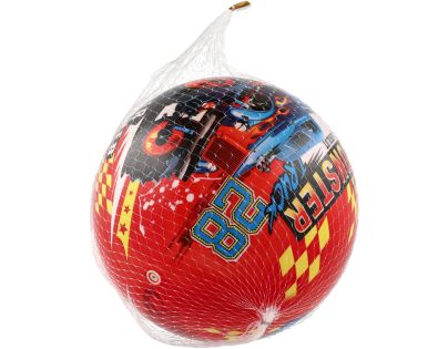 Míč Super cars monster truck nafouknutý 23 cm v síťce
