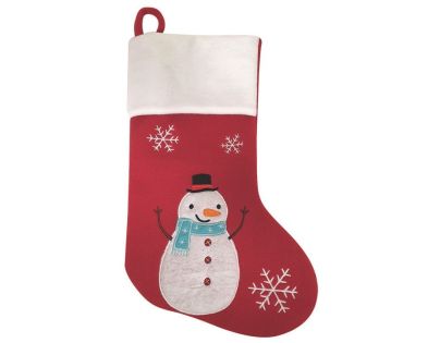 Mikulášská dekorační punčocha 25 x 40 x 2 cm + poutko