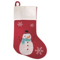 Mikulášská dekorační punčocha 25 x 40 x 2 cm + poutko