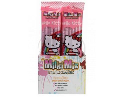 MilkiMix mléčná brčka 6-pack Hello Kity – Jahoda