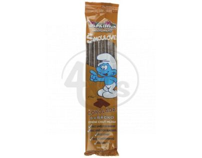 MilkiMix mléčná brčka 6ks Šmoulové čokoláda