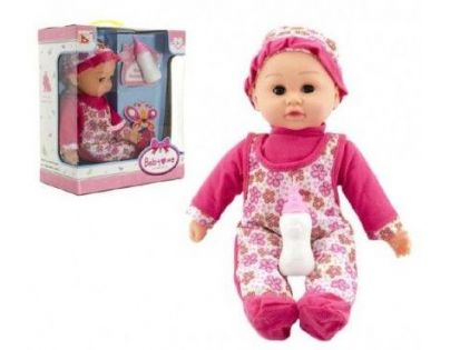 Miminko mrkací a mluvící s doplňky 30 cm