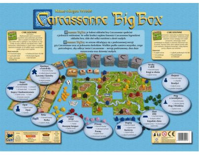 Mindok Carcassonne Big Box Základní hra + 11 rozšíření Verze 1