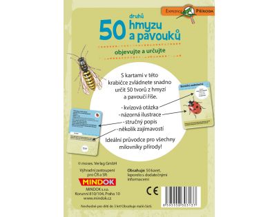 Mindok Expedice příroda 50 druhů hmyzu a pavouků