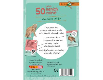 Mindok Expedice příroda 50 lesních zvířat