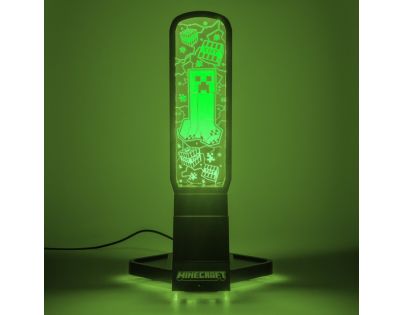 Minecraft držák sluchátek se světlem