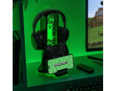 Minecraft držák sluchátek se světlem