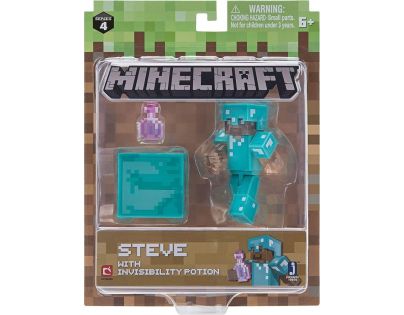 Minecraft figurka Steve s elixírem neviditelnosti