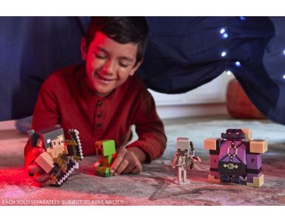 Minecraft Legends dvě figurky Creeper vs. Piglin Bruiser - Poškozený obal