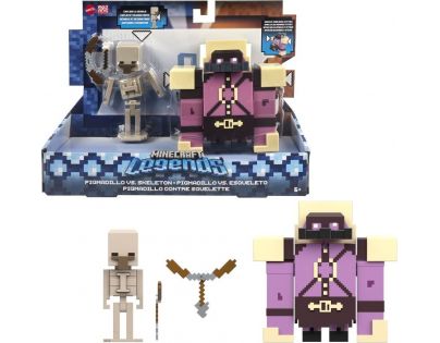 Minecraft Legends dvě figurky 8 cm Pigmadillo vs. Skeleton