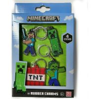 Minecraft set gumových klíčenek (4ks) 2