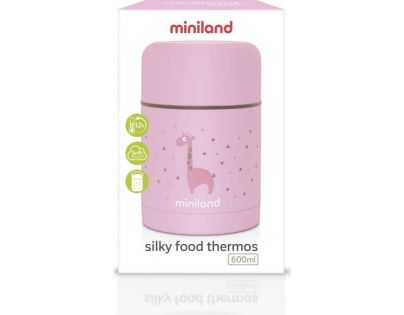 Miniland Termoska Silky na jídlo Pink 600 ml