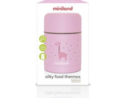 Miniland Termoska Silky na jídlo Pink 600 ml