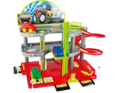 Mochtoys Garáže parkovací set 3 patra