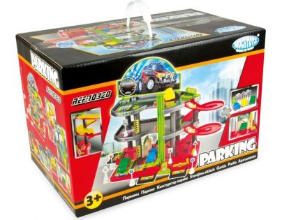 Mochtoys Garáže parkovací set 3 patra