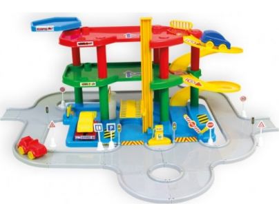 Mochtoys Parkoviště třípodlažní s dráhou 3,2 m
