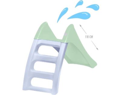 Mochtoys Skluzavka pastelová 116 cm modrá skluzná plocha - Poškozený obal