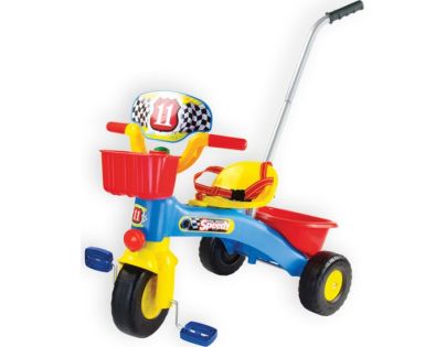 Mochtoys Tříkolka Speedy s vodící tyčí