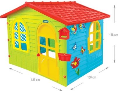 Mochtoys Zahradní domek červená střecha