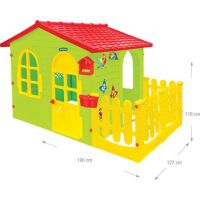 Mochtoys Zahradní domek s plotem a krmítkem - Poškozený obal 3