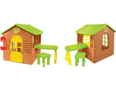 Mochtoys Zahradní domek se stolečkem a stoličkou - Poškozený obal