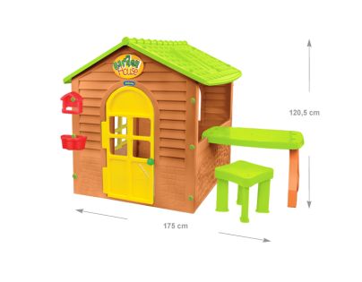 Mochtoys Zahradní domek se stolečkem a stoličkou - Poškozený obal