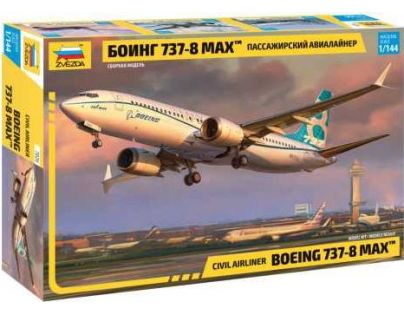 Zvezda Model Kit letadlo Boeing 737- 8 MAX 1:144