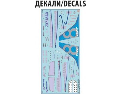 Zvezda Model Kit letadlo Boeing 737- 8 MAX 1:144