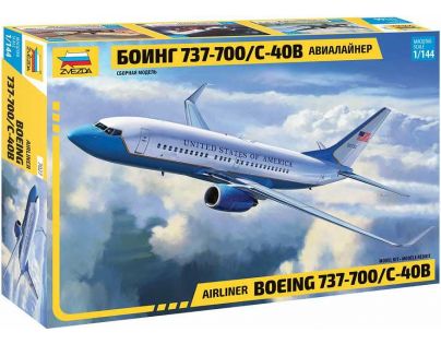 Zvezda Model Kit letadlo Boeing 737-700 C-40B 1:144