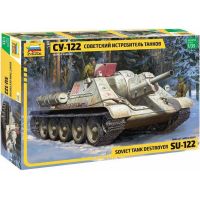 Zvezda Model Kit military Soviet tank Destroyer SU-122 1:35 Zvezda Model Kit military Soviet tank Destroyer SU-122 1:35